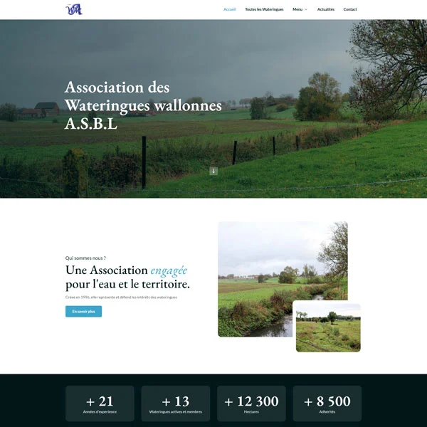 Logo Association des Wateringues Walonnes ASBL